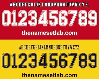 Arsenal 1993-1994 Nameset AI File - Retro Font - Instant Download