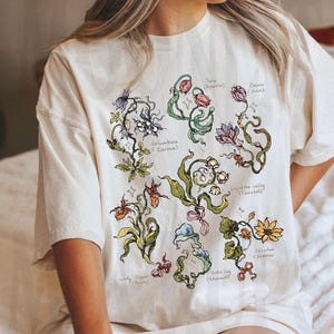 Calla Lily Fairy Floral Shirt, Botanical Illustration Print, Whimsical Garden Tee