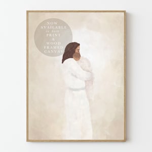 In His Arms | Fine Art Print of Jesus Christ Holding Baby Infant Pregnancy Loss Miscarriage Angel Hope Peace LDS Religious Christian Art