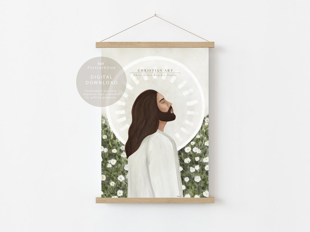 Peace | Printable Digital Download Illustration Art of Jesus Christ ...