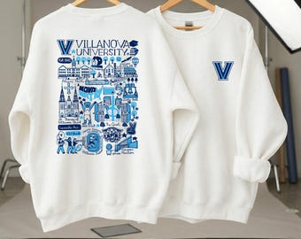Custom College Hand Sketched Sweatshirt, Personalized University Sweatshirt, Vintage Alumni GameDay Outfit