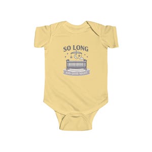 Pop Punk Baby Bodysuit | So Long and Good Night Emo Nursery Clothes image 4