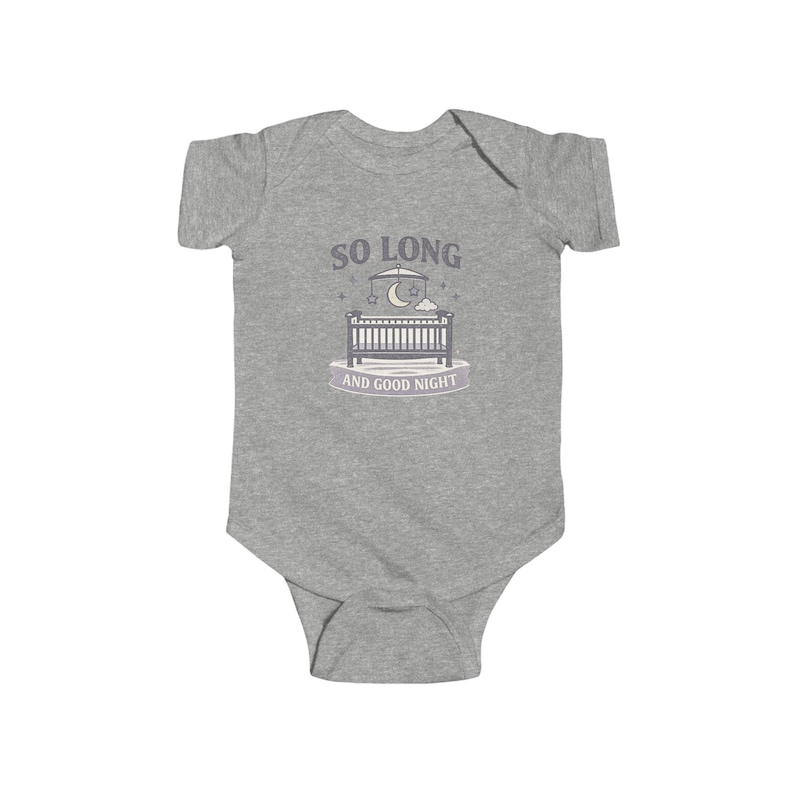 Pop Punk Baby Bodysuit | So Long and Good Night Emo Nursery Clothes image 3