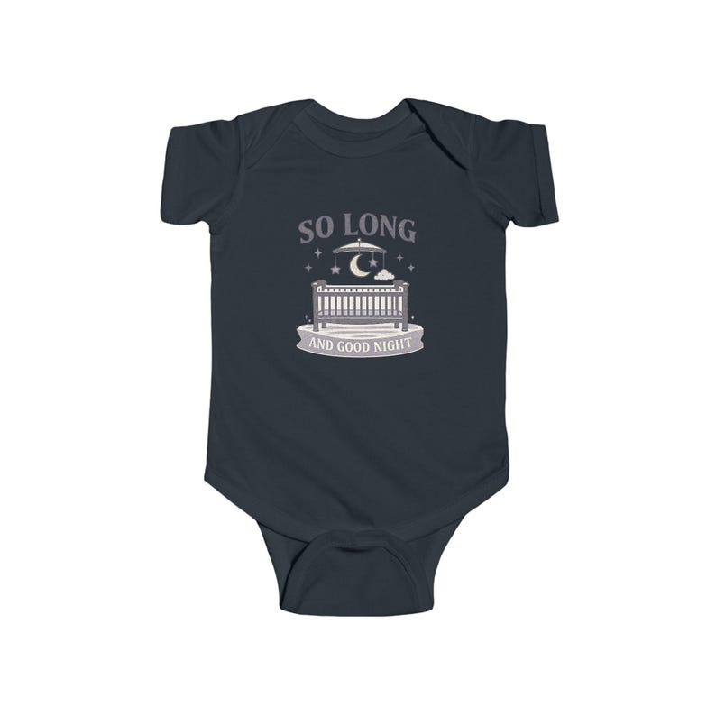 Pop Punk Baby Bodysuit | So Long and Good Night Emo Nursery Clothes image 8