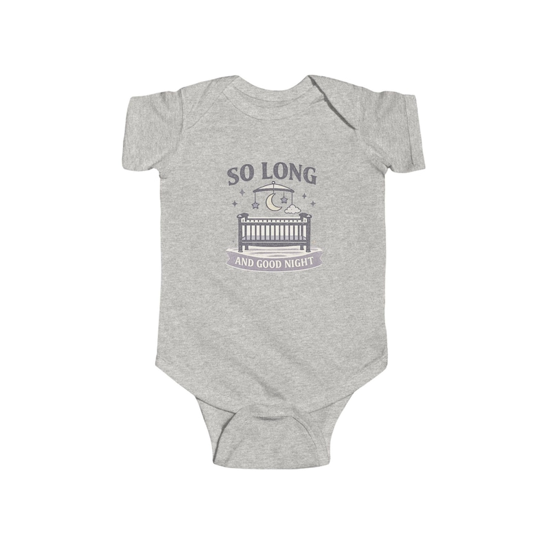 Pop Punk Baby Bodysuit | So Long and Good Night Emo Nursery Clothes image 2