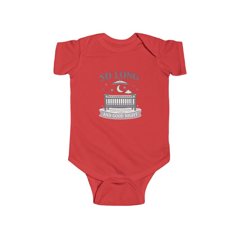 Pop Punk Baby Bodysuit | So Long and Good Night Emo Nursery Clothes image 11