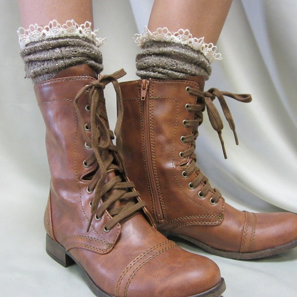 Socks lace boot socks boot socks,combat boot socks  womens boot socks cowboy boot socks  MISS TORI Brown Catherine Cole Studio SLX204L