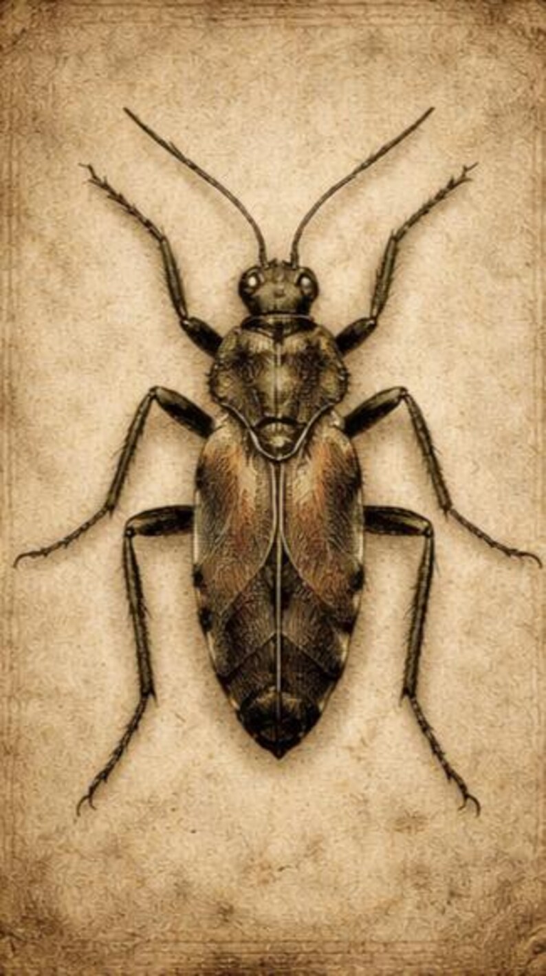 Vintage Insect Print Set | Dark Academia Entomology Art (digital ...