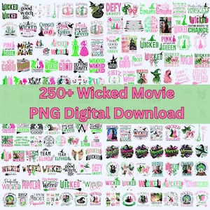 250+ Wicked Movie PNG Bundle – Iconic, Magical & Broadway-Inspired Clipart