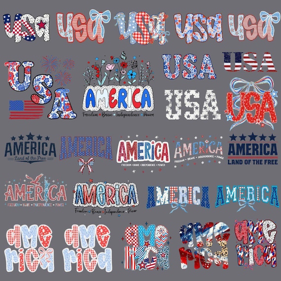 USA PNG Bundle, America, 4th of July, Patriotic USA Clipart, Independence Day