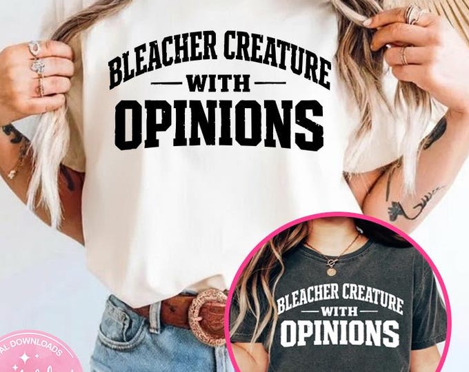 Bleacher Creature With Opinions png, Funny Football Mom Svg Png, Baseball Mom Sayings, Basketball Mom Quote, Cheer Mom, Softball Mom
