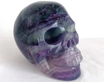Large 5" Realistic Fluorite Skull
