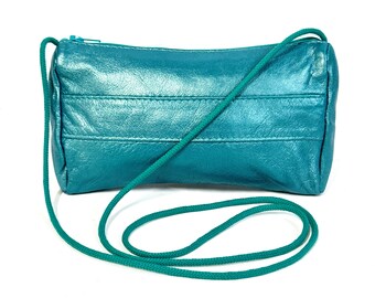 Vintage Metallic Turquoise Leather bag by Neto Vancouver