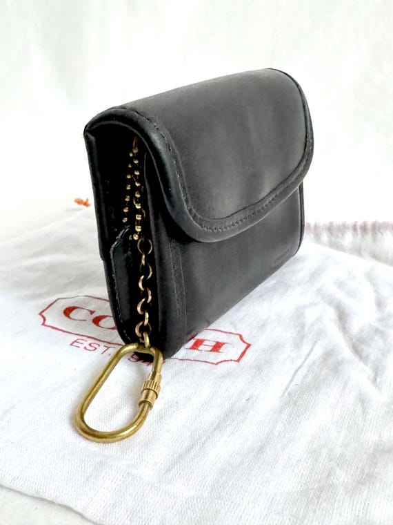 Coach Multi Function Purse Wallet Keyring, Black … - image 3