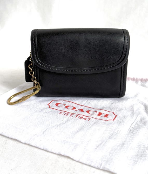 Coach Multi Function Purse Wallet Keyring, Black … - image 2