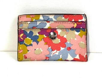 Coach Peyton Floral Card Case