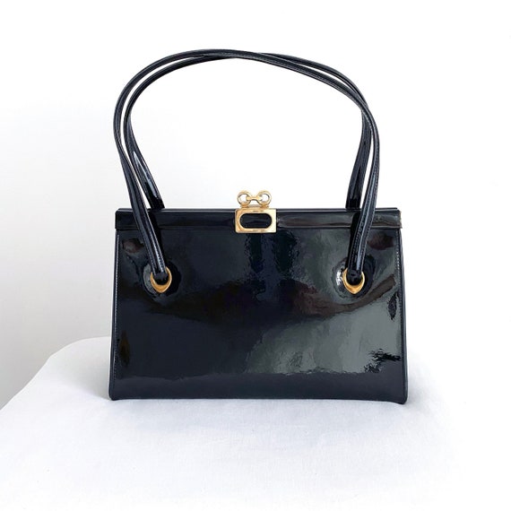Vintage Coblentz Original Black Patent Leather Han