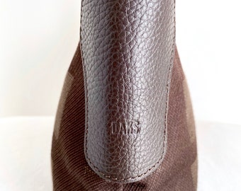 Daks London Brown Check Fabric and Leather Hobo Bag - Etsy Daks London Brown Check Fabric and Leather Hobo Bag - Etsy