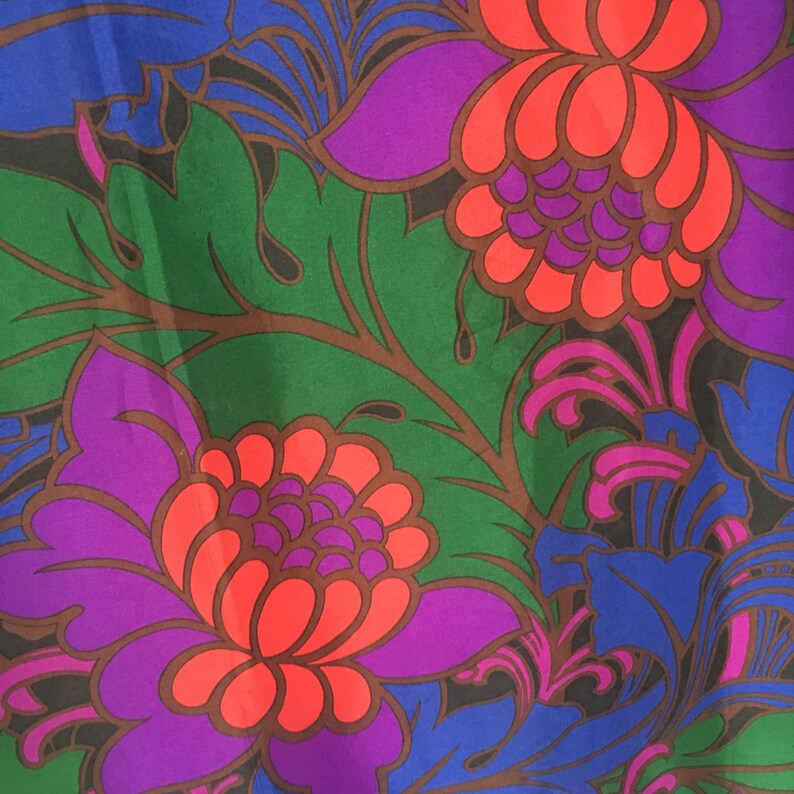 Foulard Carré Vintage Liz Claiborne - Soie 100% Japonais, Motif Géométrique Multicolore, Occasion