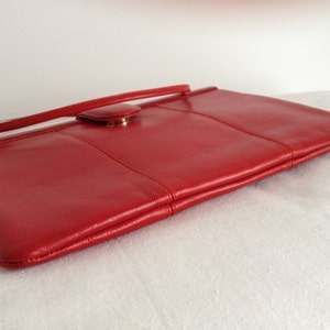 Koret Red Leather Clutch/ Shoulder Bag image 4