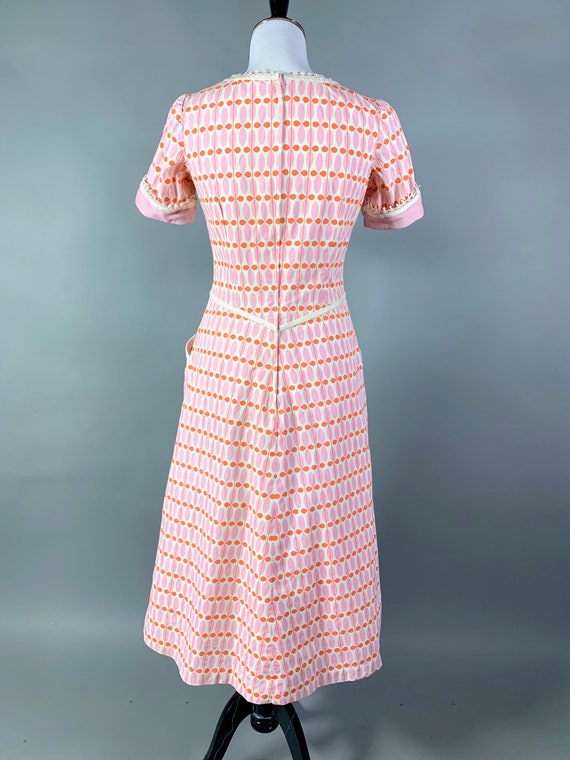 Vintage 1960's Scandinavian Print Dress - image 4