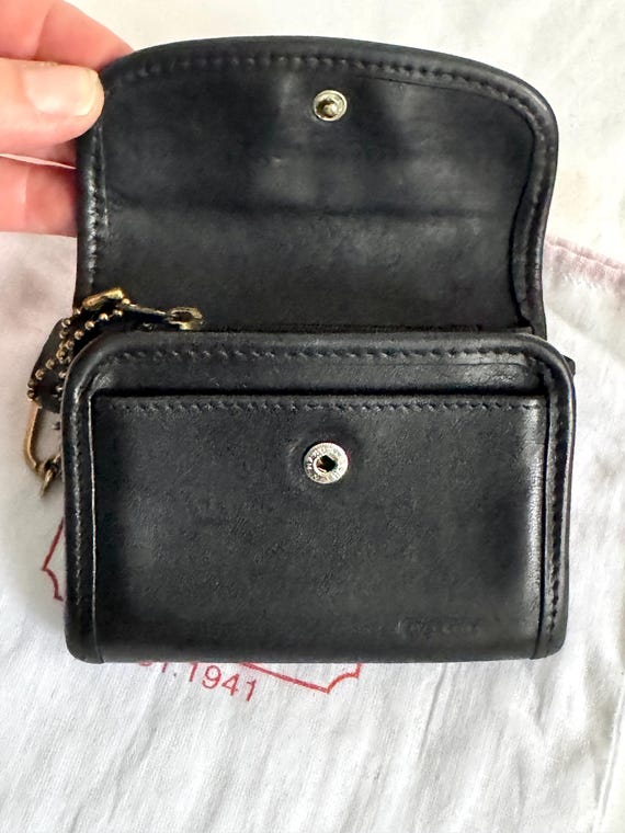 Coach Multi Function Purse Wallet Keyring, Black … - image 7