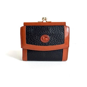 Vintage Dooney & Bourke French Wallet Black/Brown