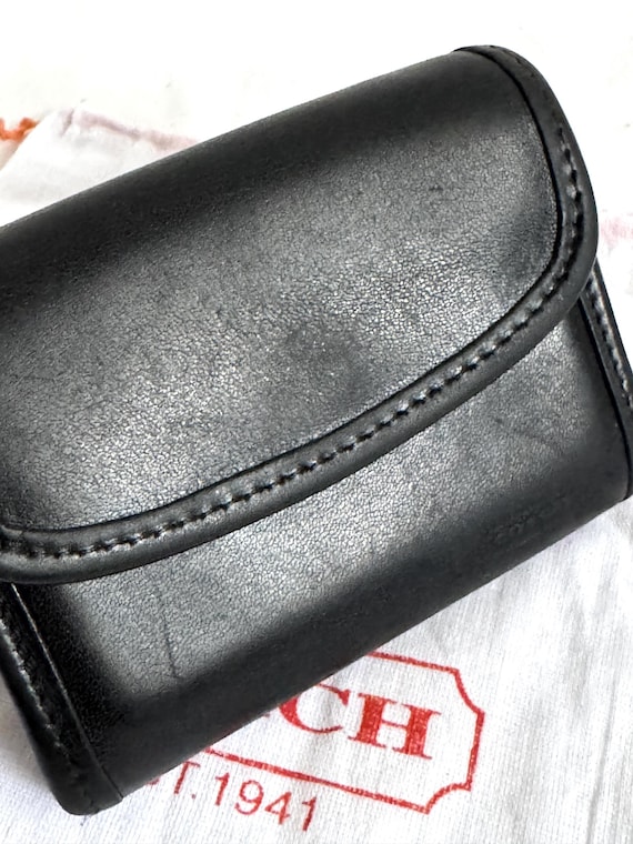 Coach Multi Function Purse Wallet Keyring, Black … - image 9