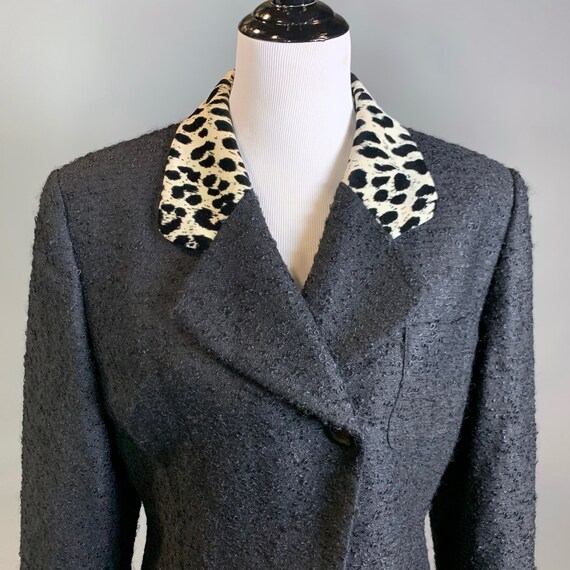 Christian Dior Asymmetrical Blazer with Leopard P… - image 7