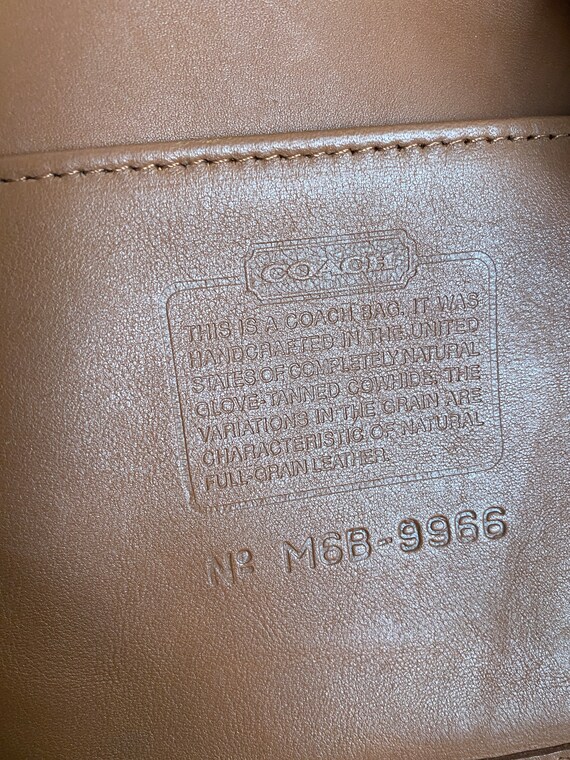 Vintage Coach Legacy Zip, British Tan Leather Sho… - image 10
