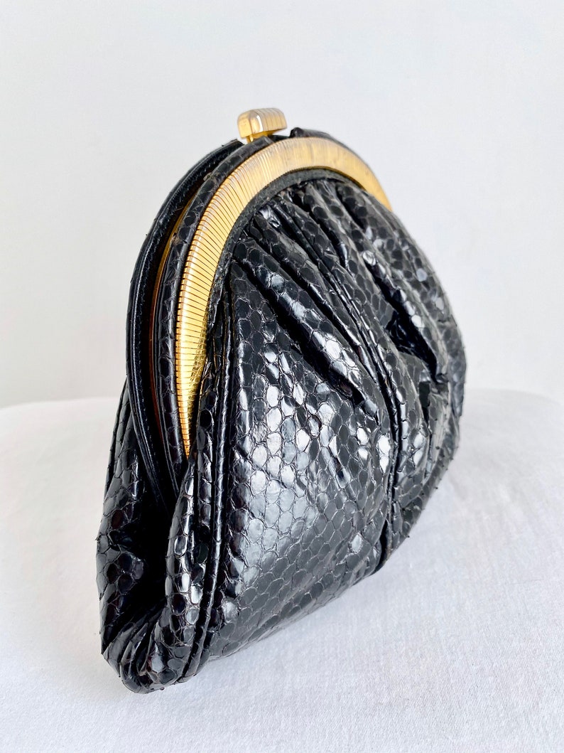 80’s Snakeskin Shoulder Bag by Walter Katten main image 1