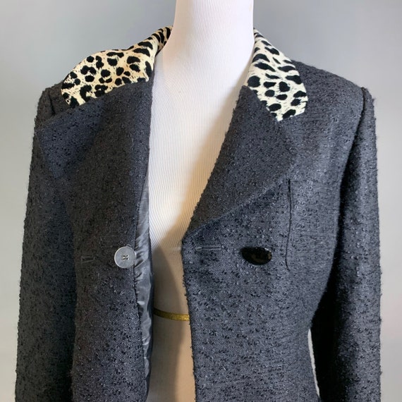 Christian Dior Asymmetrical Blazer with Leopard P… - image 8
