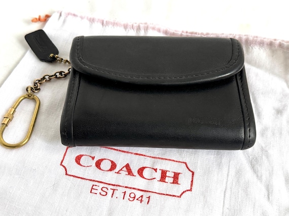 Coach Multi Function Purse Wallet Keyring, Black … - image 5