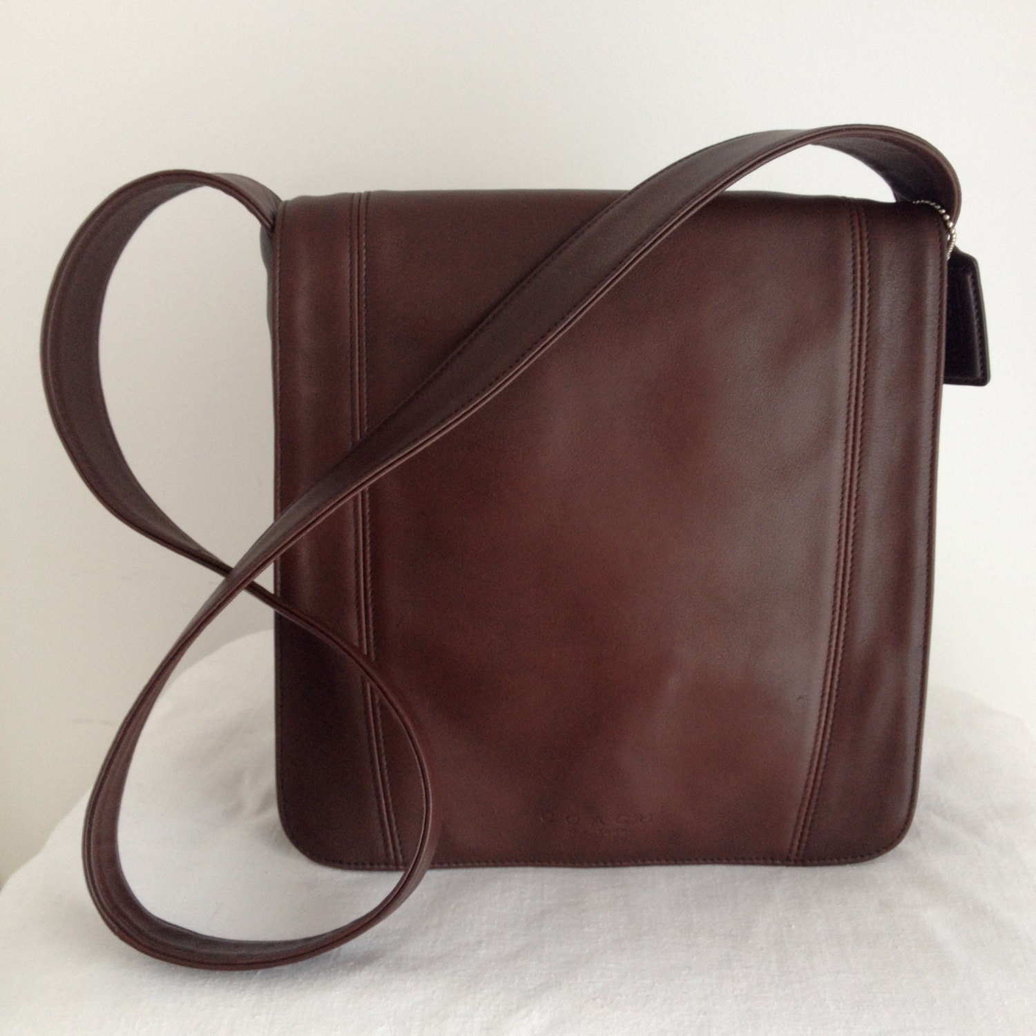 Coach Mahogany Leather Lexington Flap Bag 4183 Made in Italy | Etsy