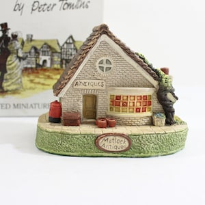 英国製　ミニチュアハウス　Memory Lane Cottages　陶器製 MEMORY LANE COTTAGES Peter Tomlins Vintage England Made Vtg