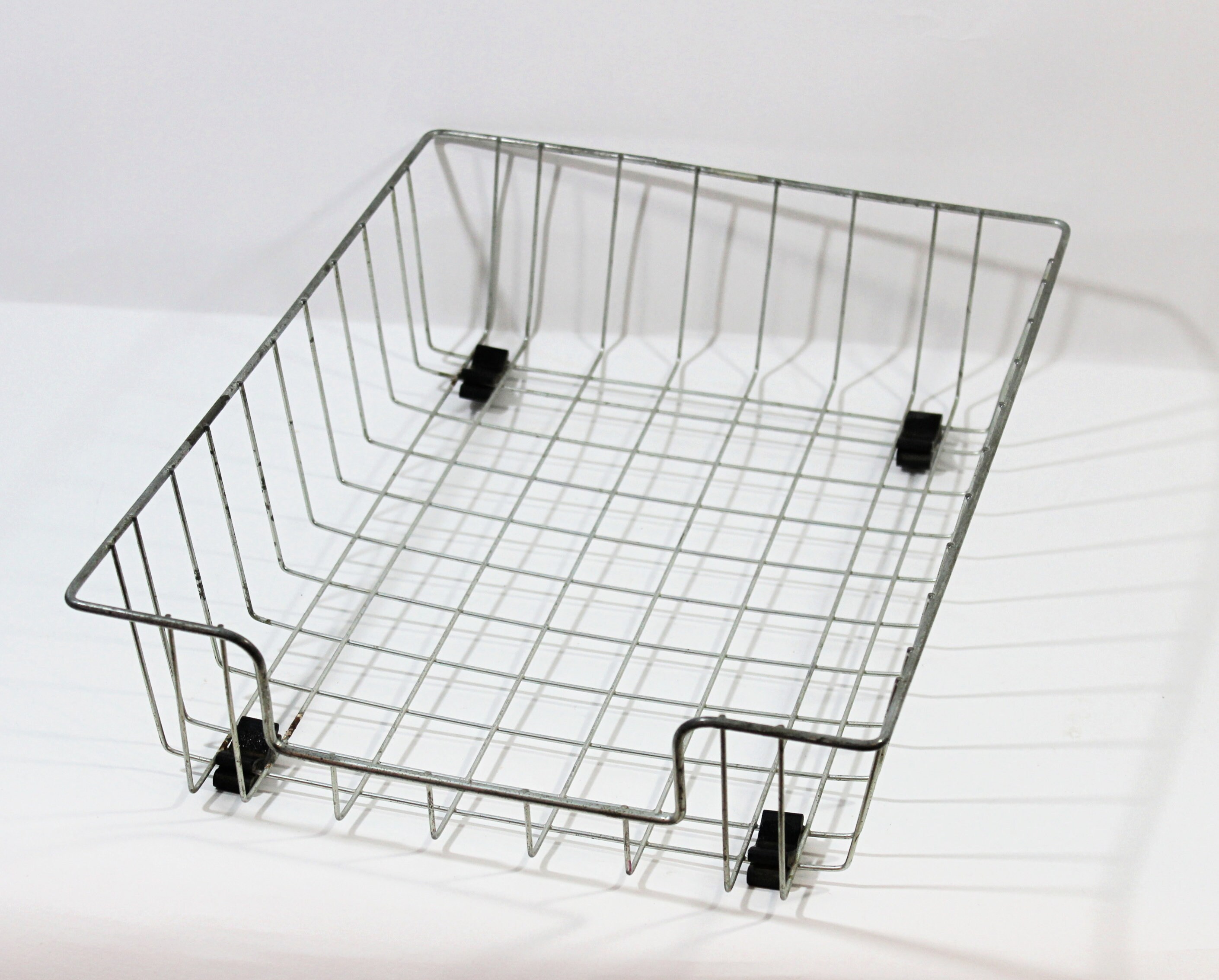 Vintage Wire Paper Tray with 4 Rubber Feet on Bottom Metal Etsy