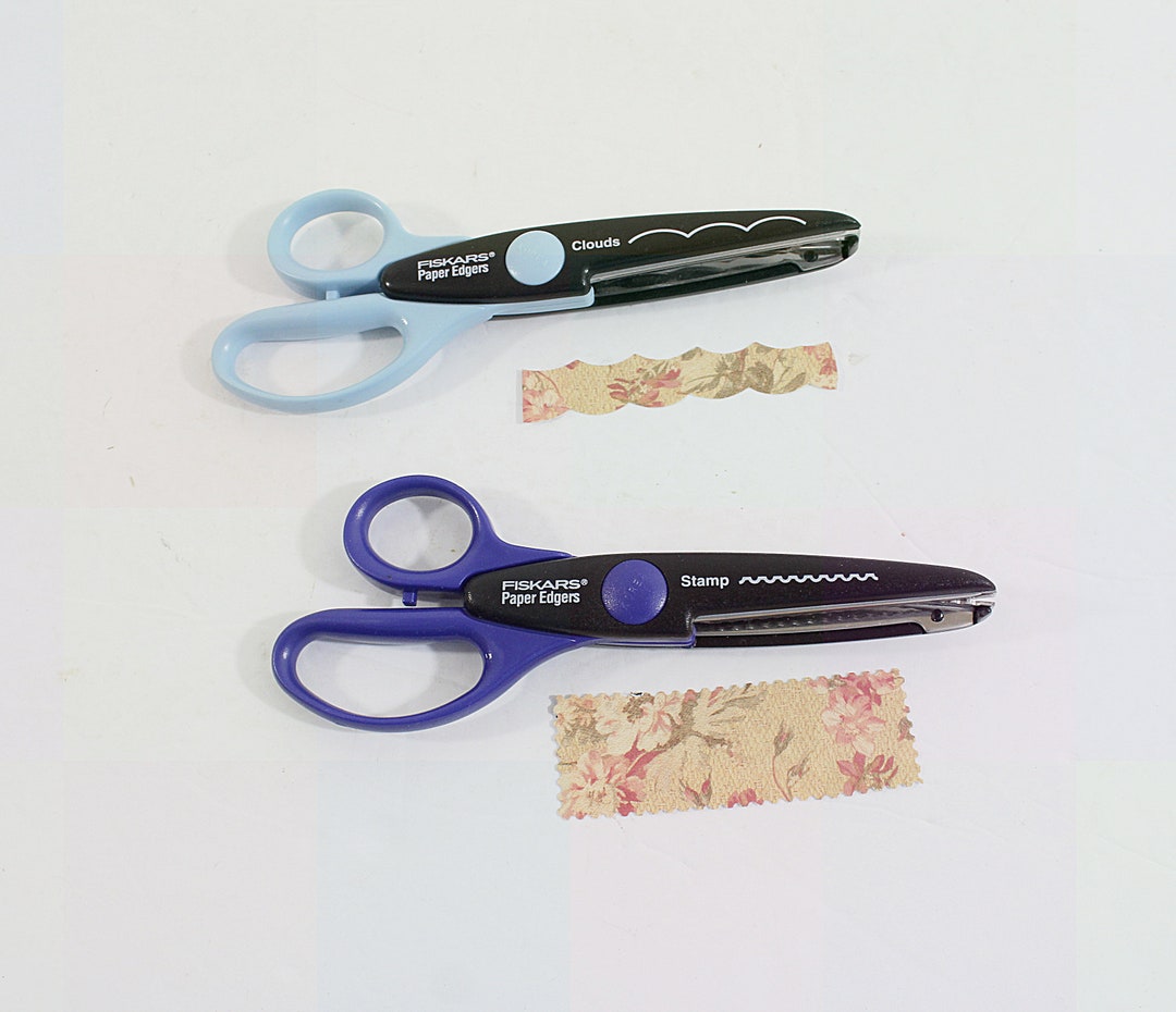 Fiskars Edger Scissors 2 Stamp & Clouds, Scrapbooking and Craft Project