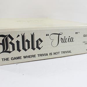 ビンテージ聖書クイズゲーム（ゲームボード、ルール、大人と子供向けの質問カード付き）、2～12人用、8歳以上、グループゲーム
