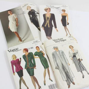 Vintage Vogue Sewing Patterns: 80s-90s Size 6-8-10