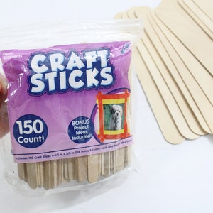 1000 Pack Popsicle Sticks for Crafts,Unfinished Natural Wood Wavy Popsicle Craft Sticks for Craft Sticks, Ice Cream Sticks, Paint Sticks, Tongue