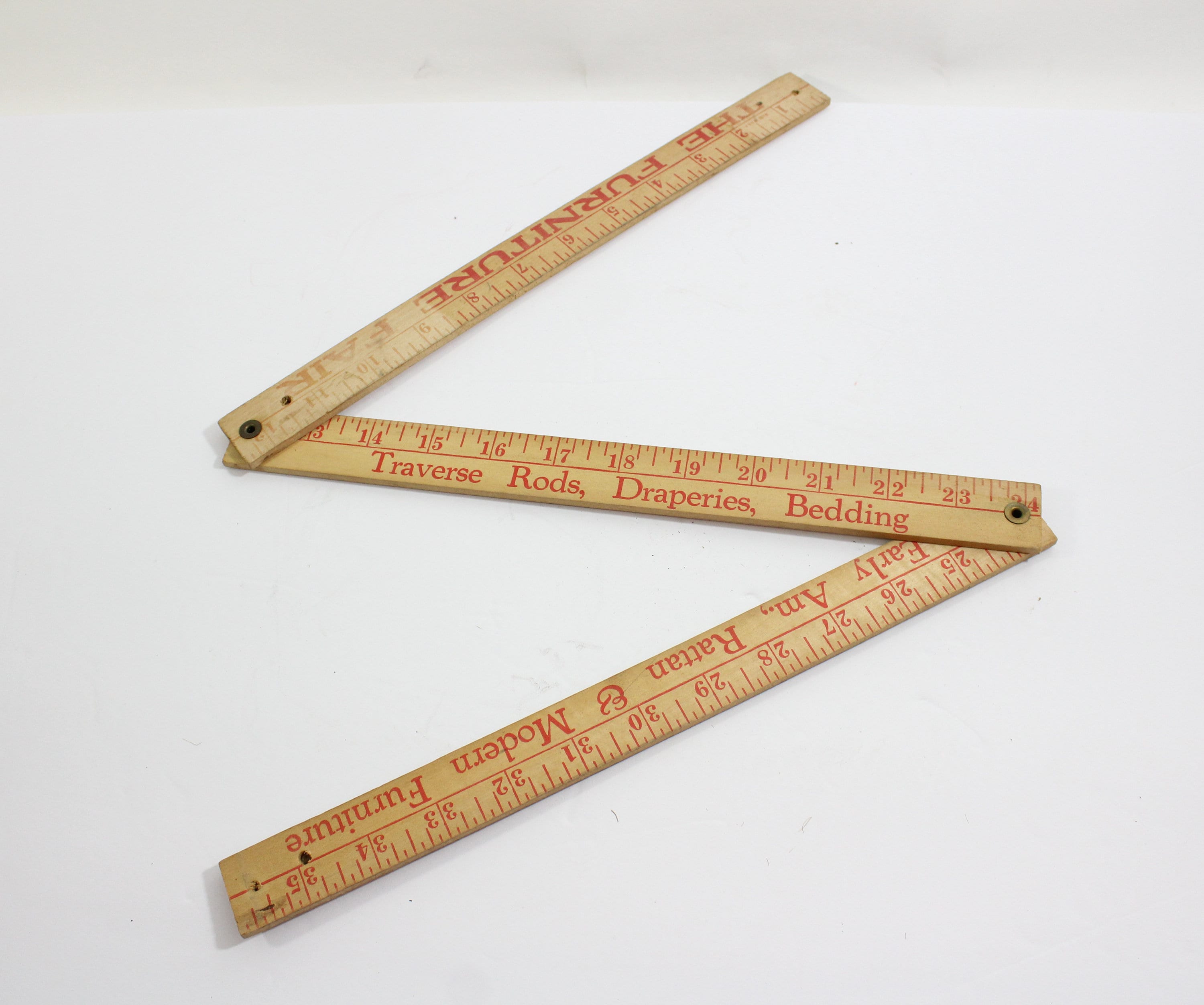 Yardstick, One 39 Inch Wood Measuring Stick, Vintage Wooden Ruler