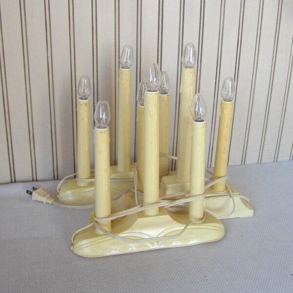 Xmas Christmas Candoliers , Electric Candles , Christmas Window Display , Christmas Lights , Window Candle , Vintage Christmas