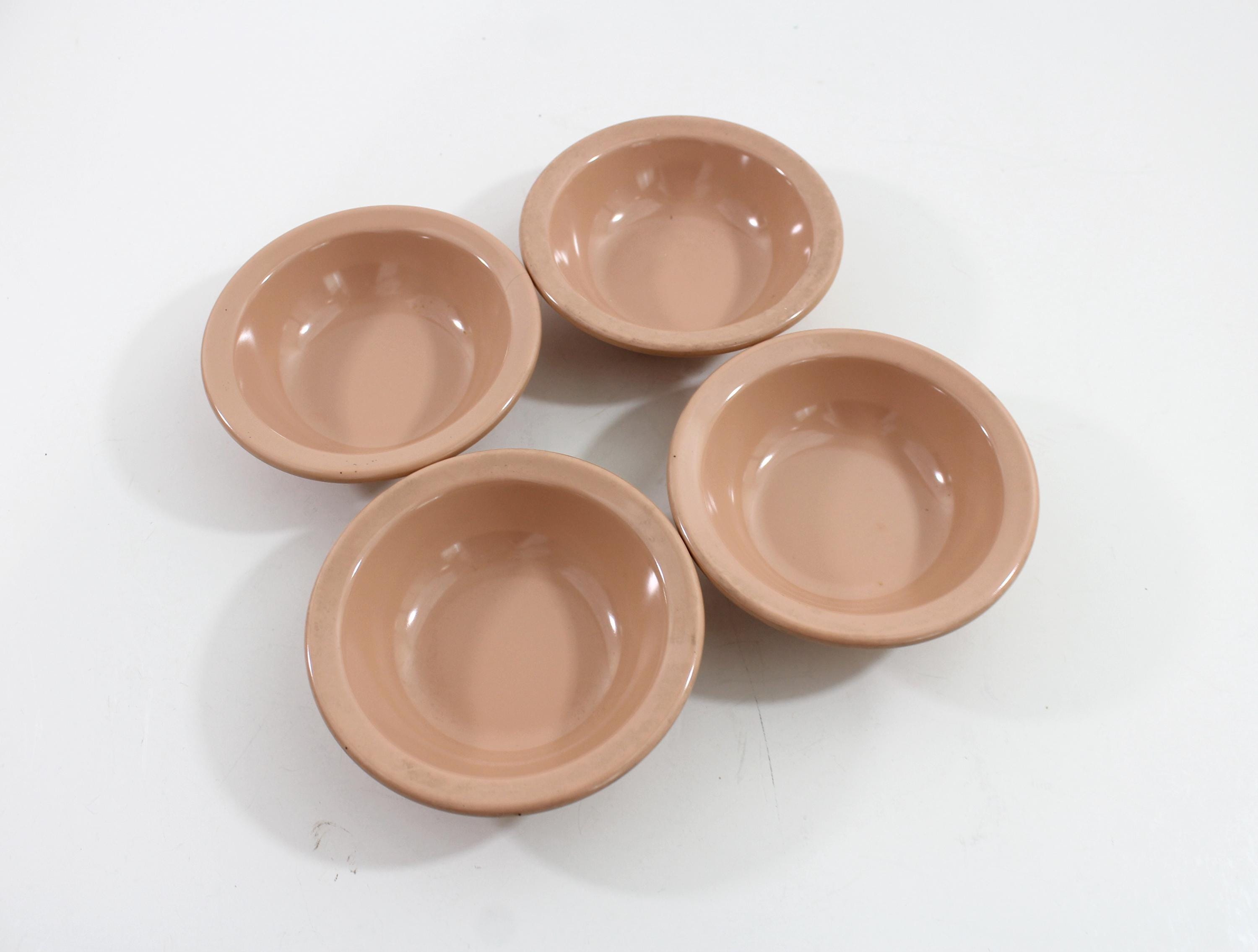 Vintage Dallas Ware Dark Pink Melamine Bowls (4), Dessert or Fruit ...