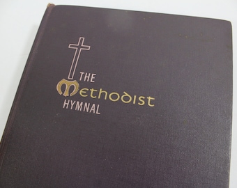 Vintage Methodist Hymnal c. 1966 with Order of Worship, Lord's Supper, & Many Indices