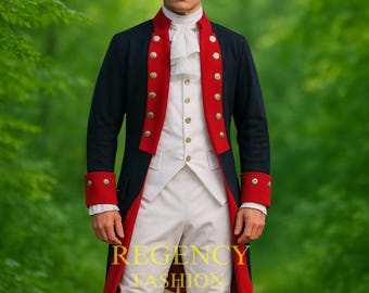 George Washington Revolutionary War Uniform - Handmade 18th Century Military Costume - Historical Outfit