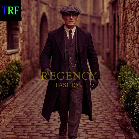 Peaky Blinders Wool Overcoat | Vintage 1920s Men
