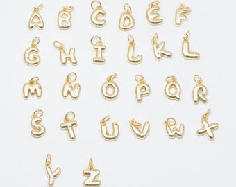 Initial & Number Charms