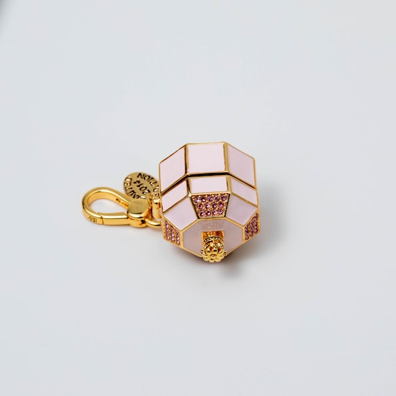 18k Gold Filled Enamel CZ Ballerina Music Box Charm – Juicy Coutur Style Pendant JC30