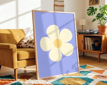 Colorful Flower Print: Fun Gallery Wall Art (JPG Printable)