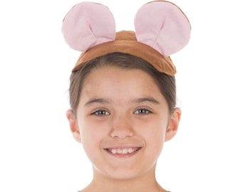 3-12 Yrs | Brown Mouse / Rat ears and tail set for kids